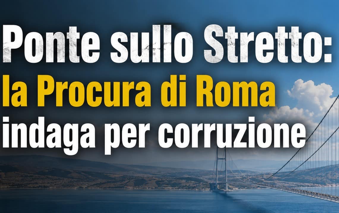 Ponte sullo Stretto: la Procura di Roma indaga per corruzione