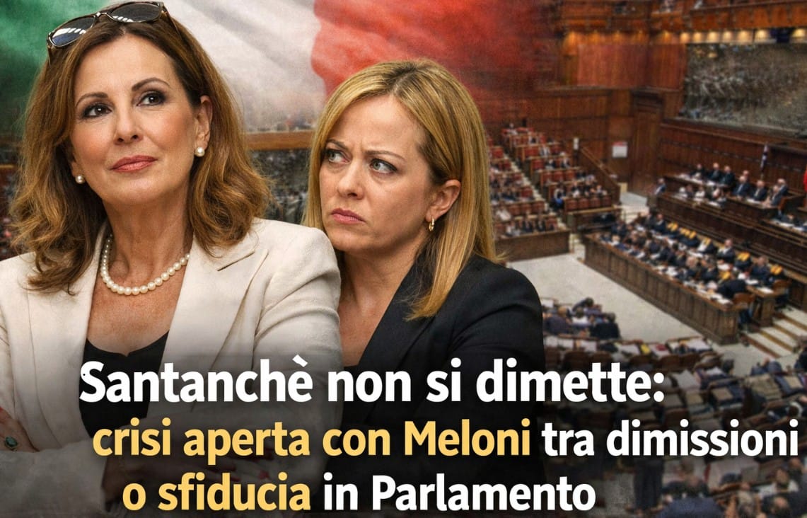 Santanchè non si dimette: crisi aperta con Meloni tra dimissioni o sfiducia in Parlamento
