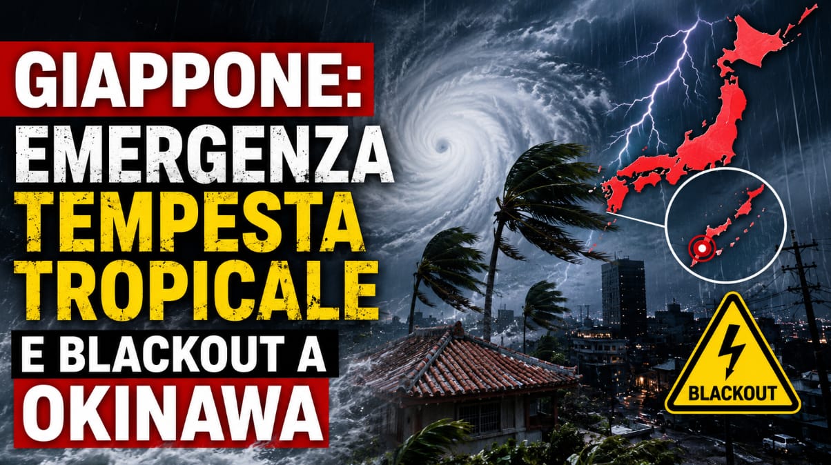 Giappone: Emergenza Tempesta Tropicale e Blackout a Okinawa