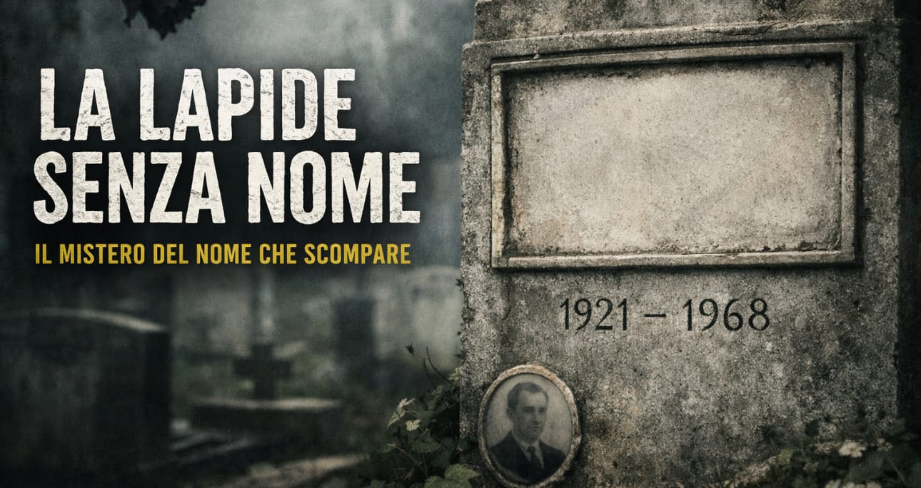 La lapide che dimentica: il mistero del nome che scompare