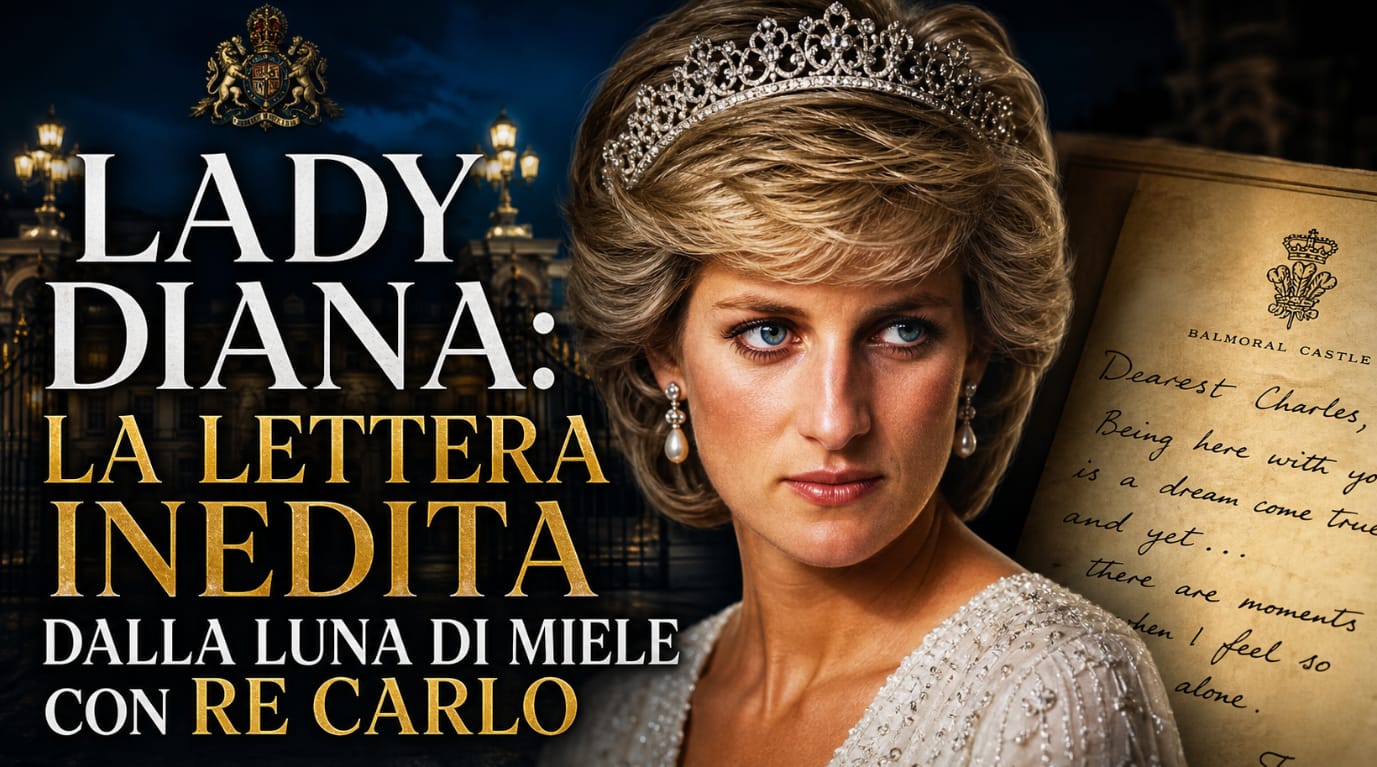 Lady Diana: la lettera inedita dalla luna di miele con Re Carlo