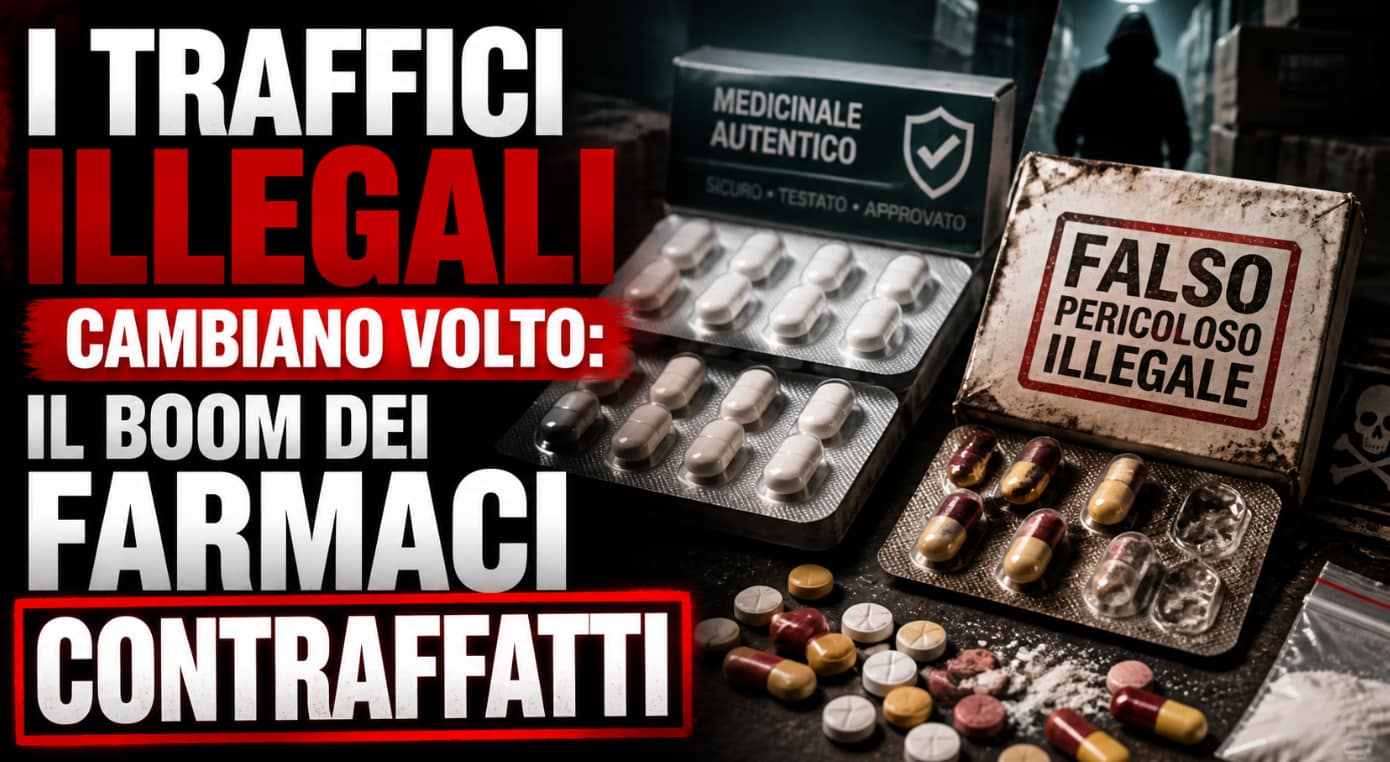 I traffici illegali cambiano volto: il boom dei farmaci contraffatti