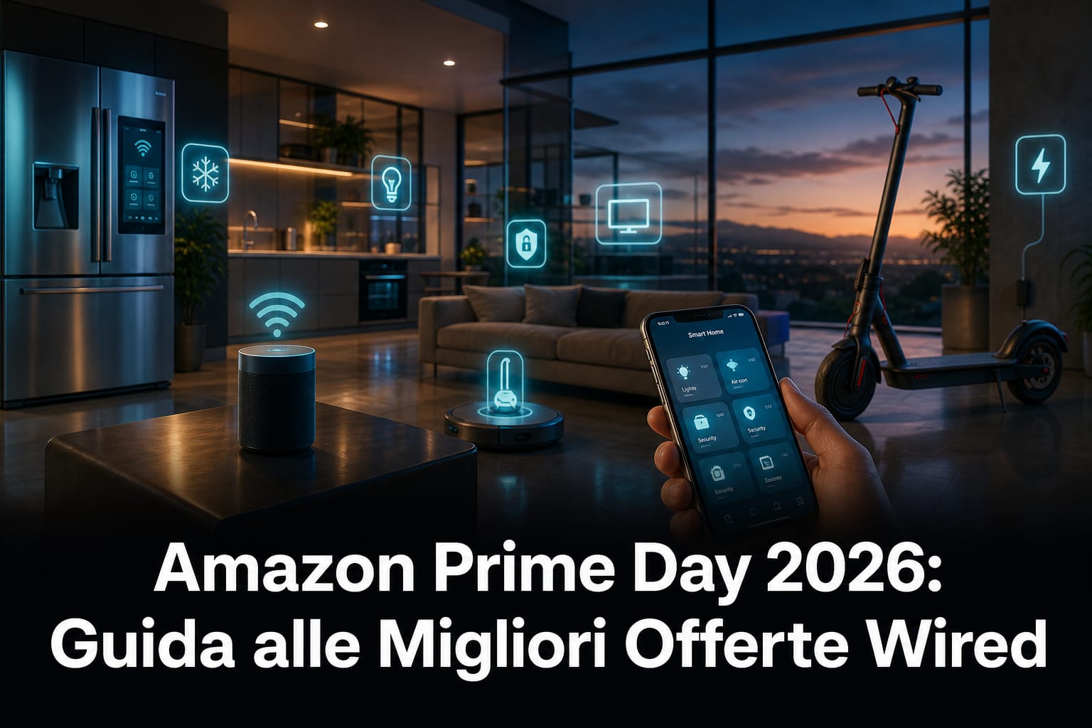 Guida tecnologica alle migliori offerte Amazon Prime Day 2026 su prodotti smart home e mobilità intelligente.