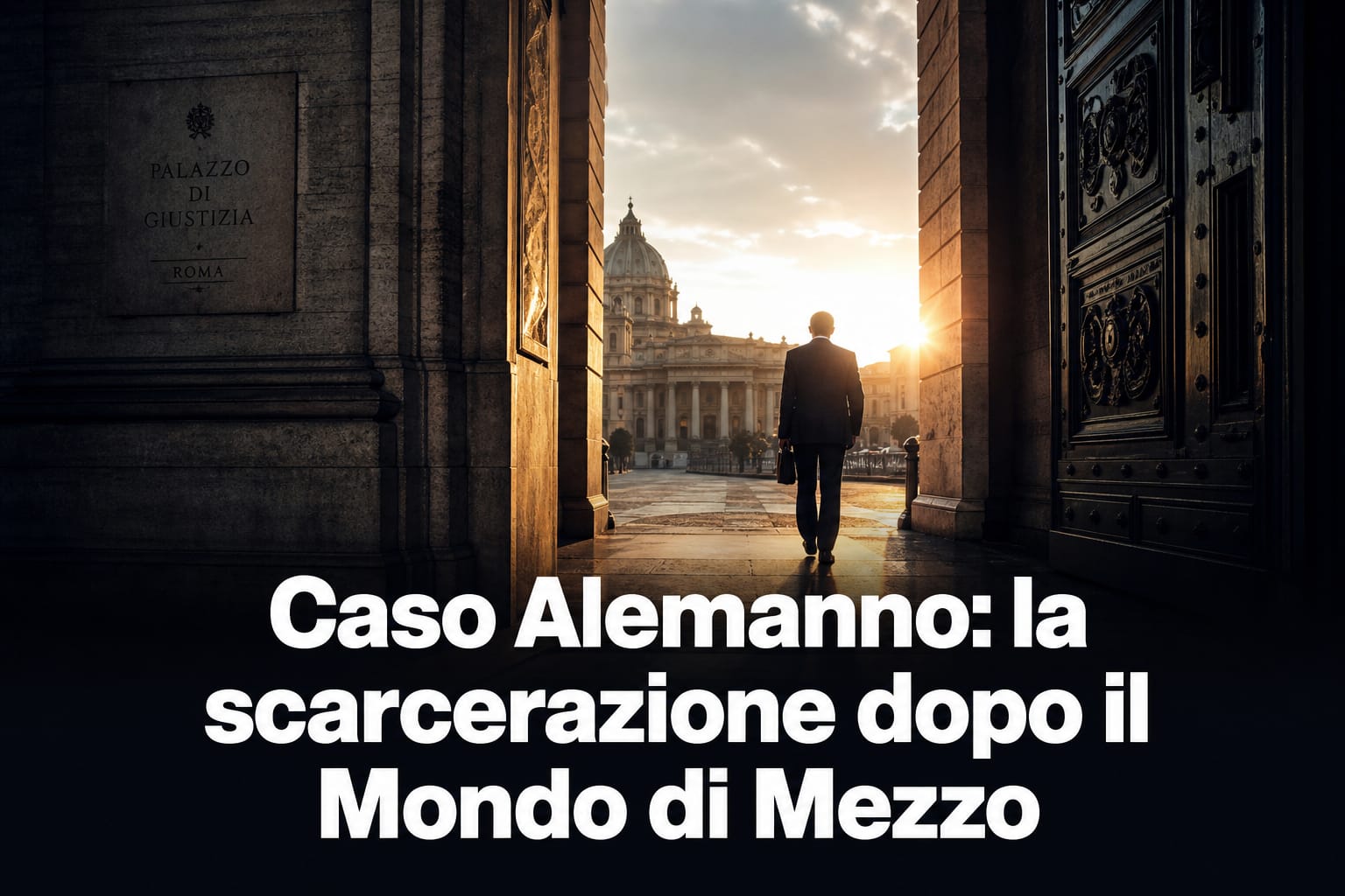 Copertina editoriale sulla scarcerazione di Gianni Alemanno dopo le vicende giudiziarie del Mondo di Mezzo.
