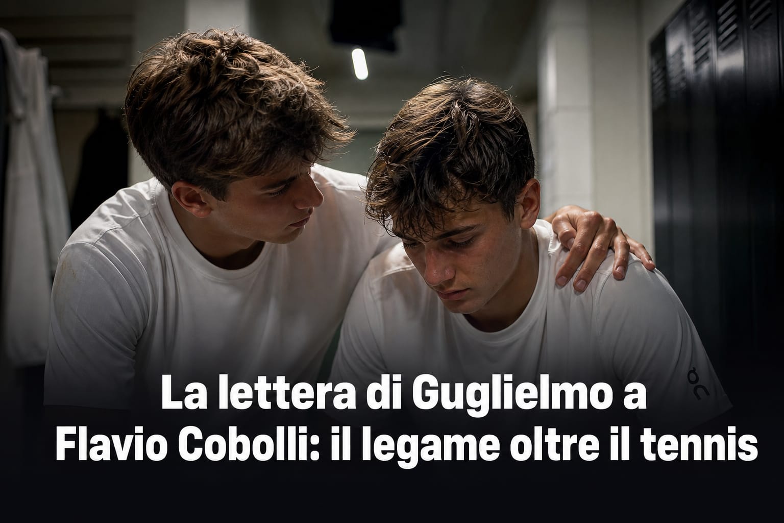 Guglielmo e Flavio Cobolli in un momento di sport e affetto, immagine per l'articolo sulla loro lettera toccante.