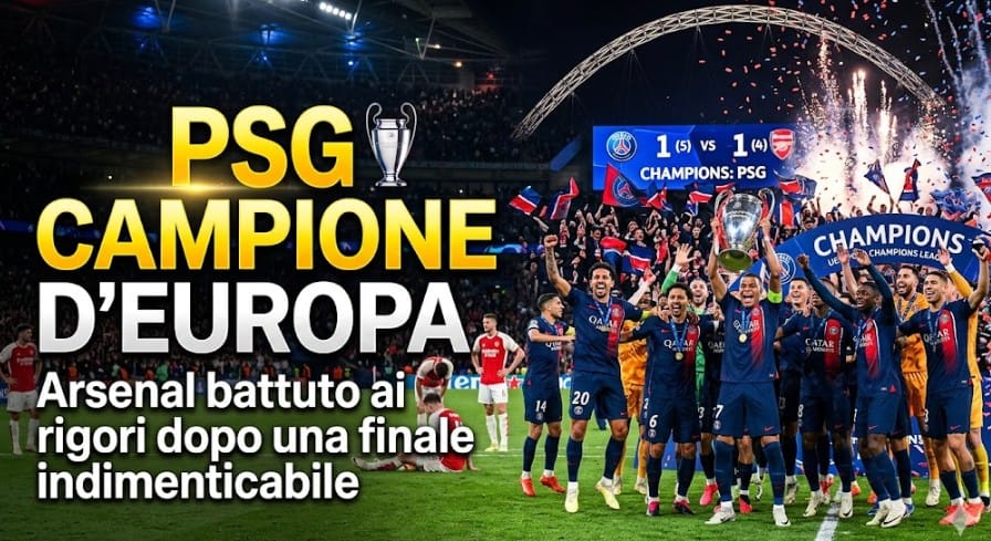 PSG campione d'Europa: Arsenal battuto ai rigori dopo una finale indimenticabile