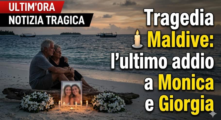 Tragedia Maldive: l'ultimo addio a Monica e Giorgia