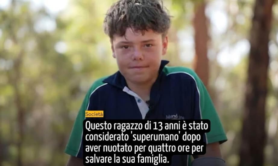 Australia, 13enne nuota per quattro ore e salva la famiglia: la storia di Austin Appelbee
