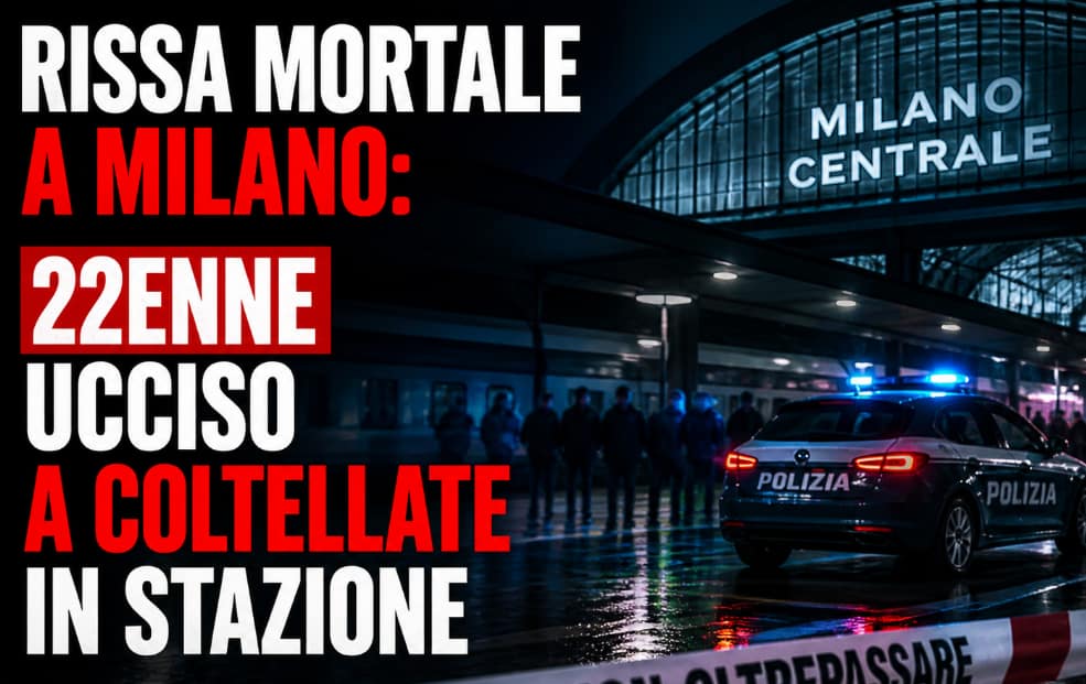 Rissa mortale a Milano: 22enne ucciso a coltellate in stazione