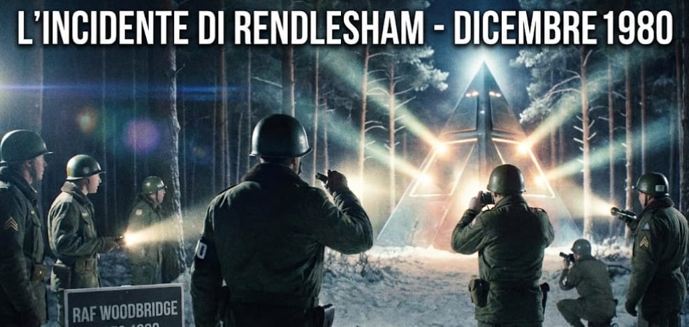 Dicembre 1980 militari americani incontrano una struttura luminosa nella foresta di Rendlesham.