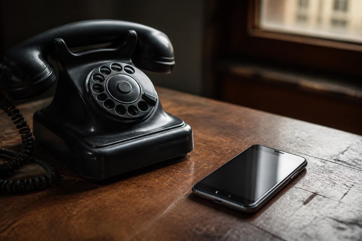 Telefoni su un tavolo durante una chiamata di emergenza a Bordighera
